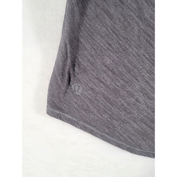Lululemon Wild Tank Top Built in Cross Strap Bra Draped Back Gray Green Womens 6 - Picture 8 of 10